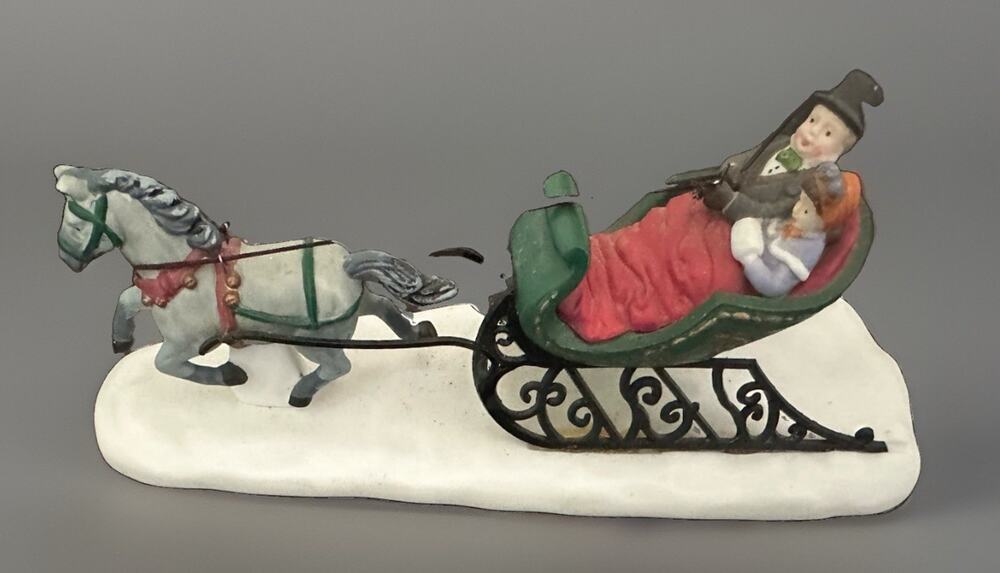 Dashing Through The Snow Dept 56 Heritage Village 58203 EUC